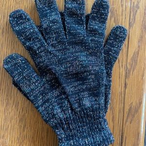 NWT black multicolor speckled gloves